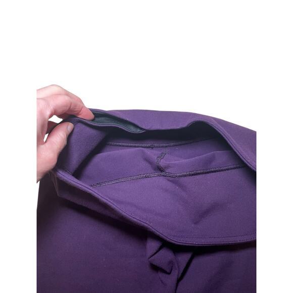 Lululemon Women 4 Wunder Under Crop Leggings Style Color Plum, Solid Purple - Picture 13 of 13